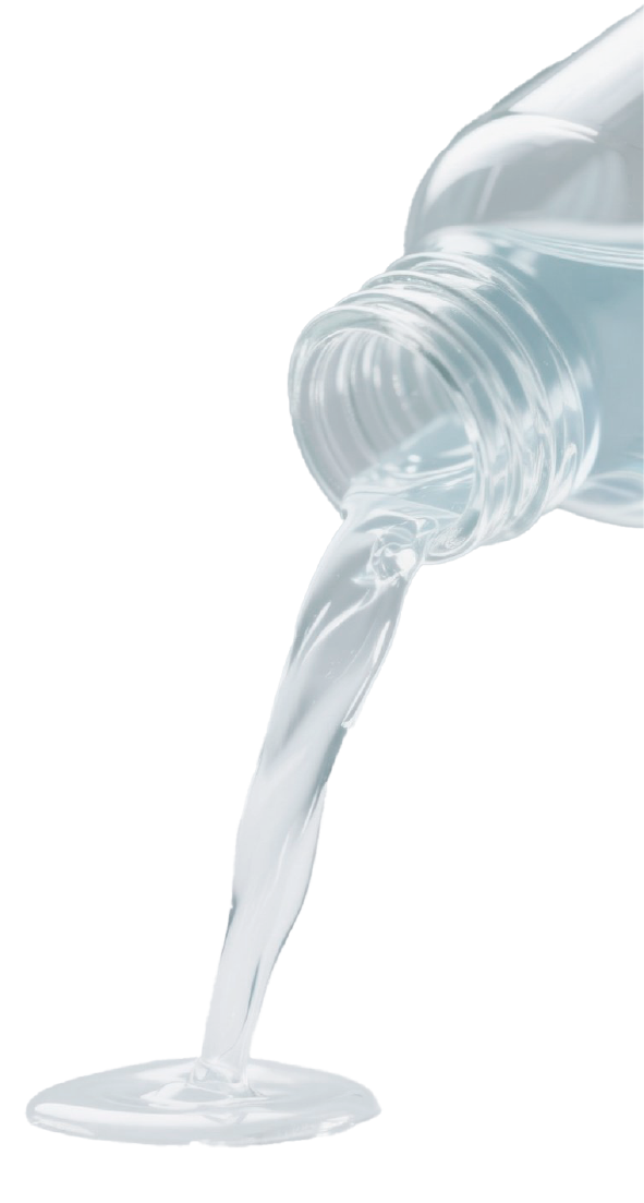 Hexylene Glycol pouring from bottle